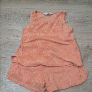 H&M Coral Textured Top
